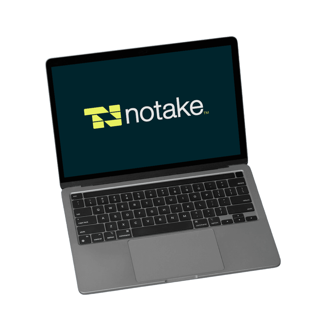 Notebook com a marca Notake